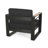 Sparkling Club Chair - Aluminum Structure, Water- Upholstery, Slat Brilliance Metal & Wood Frame, Water-, Classic Slat, 26.78"D