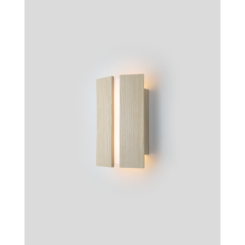 Rima Dimmable LED Flush Mount Sconce, 3500, Oak