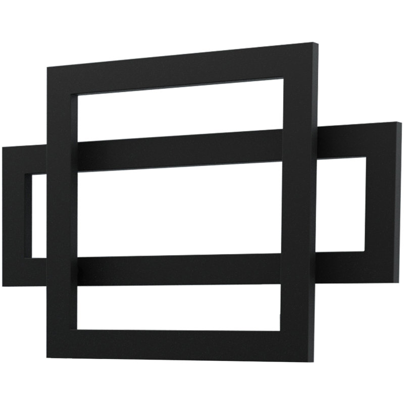 Cadiz Wall Mount Electric Towel Warmer, Black