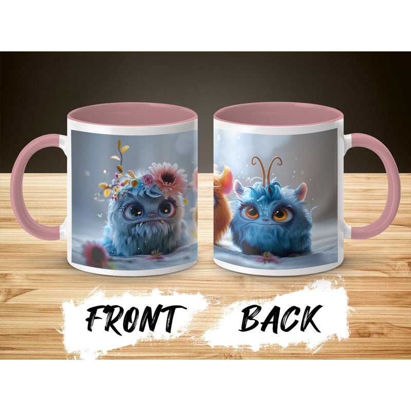 Ceramic Coffee Mug, Pink