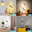 Lampe de table moderne en spirale à DEL avec gradation continue 3 modes de couleur, lumière de bureau 10W pour la chambre à coucher, le salon et le bureau-1845178736