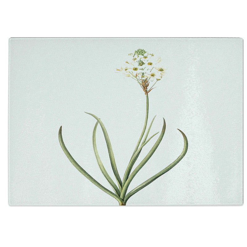 Tempered Glass Arabian Starflower Chopping Board, 28.5 cm W x 20 cm L