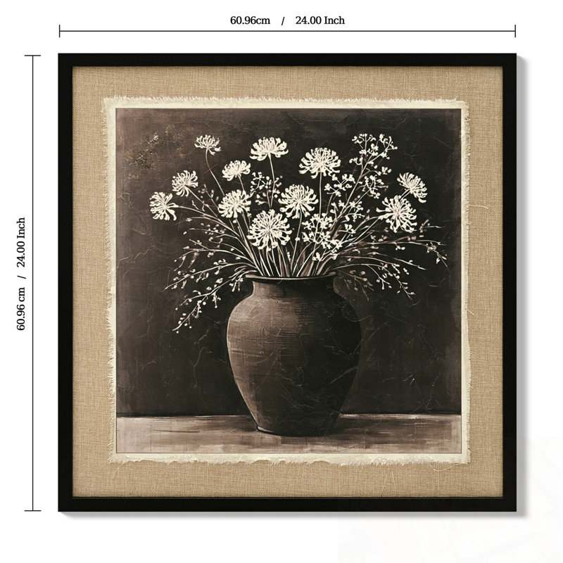 Art mural abstrait bouquet de fleurs