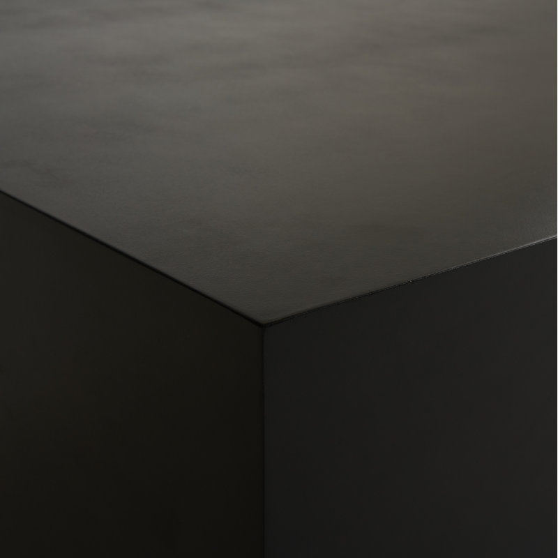 Table basse en béton Polly, Noir