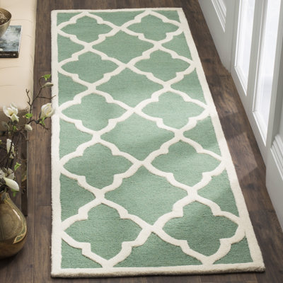 Roan Trellis Wool Hand Woven Area Rug