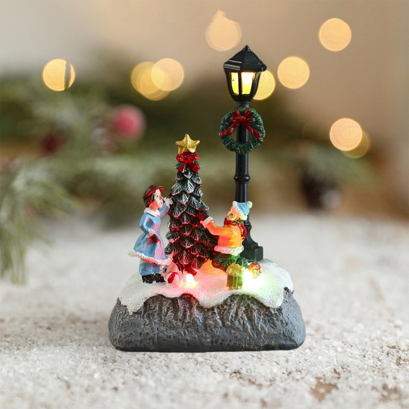 Ornement en résine brillant pour Noël, B