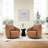 Nieve Hinnant 32'' Wide Upholstered Swivel Barrel Chair-1192162249