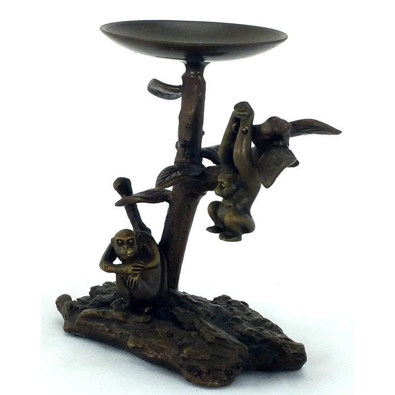 4'' H Brass Tabletop Tealight Holder