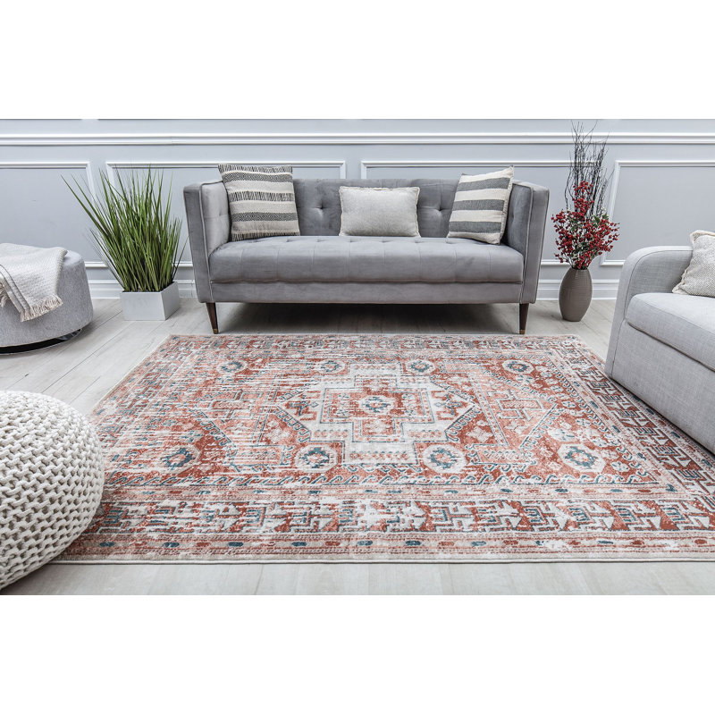 Claire Vintage Warm Sienna Area Rug, Runner 2'6" x 8'