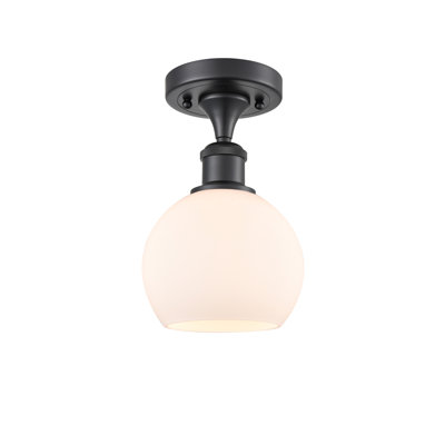 Plafonnier semi-encastré 1 lumière 6 po Cindi