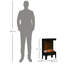 Chappell Belfry Heating 40.5cm W Black Electric Stove