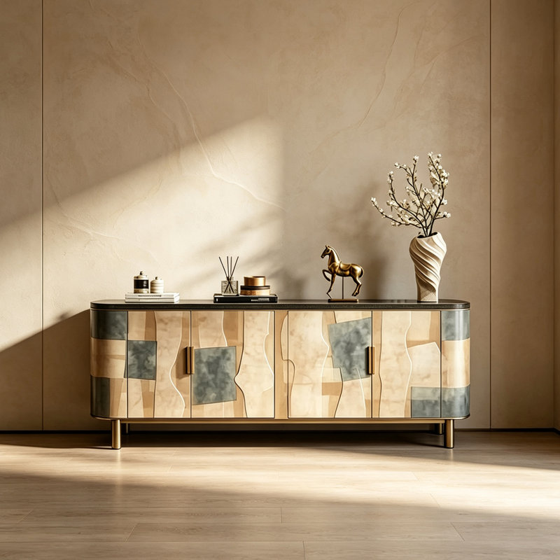 Italian-style minimalist and high-end sideboard