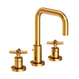 East Square Widespread Bathroom Faucet with Drain Assembly