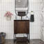 Meuble-lavabo autoportant à simple cuve 24 po avec plateau en marbre Sylee-1482364978-1482364973