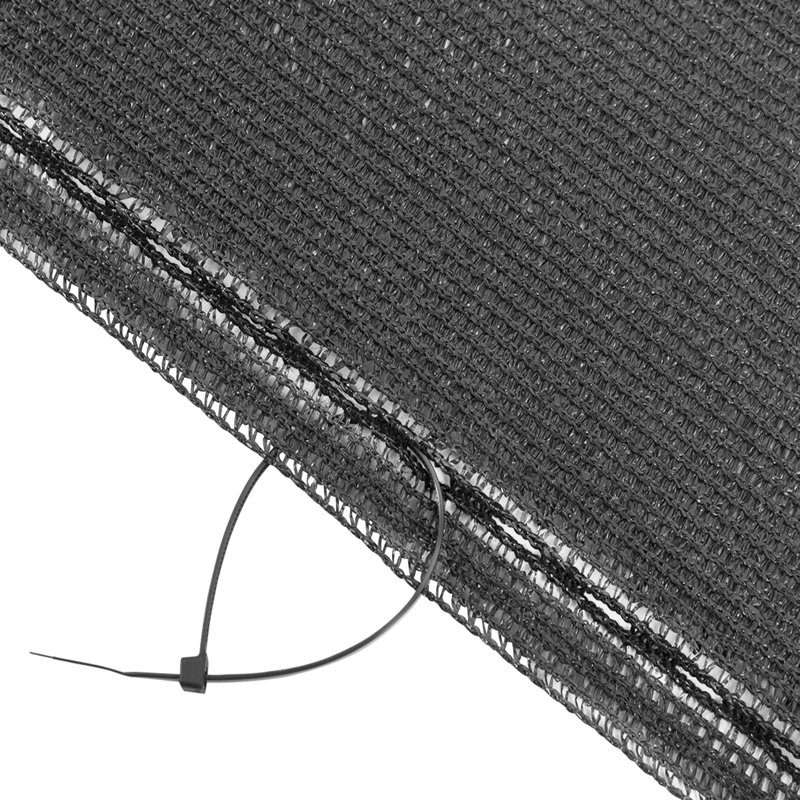 Hassane Anthracite Polyethene Yard/Privacy Fence, 150cm H x 2500cm W x 0.2cm D