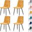 Upholstered Velvet Dining Chair-1592541281