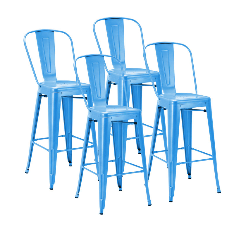 Tabouret de bar galvanisé Gainsborough, Bleu, 30 po