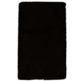 Hand Knotted Wool Area Rug in Black