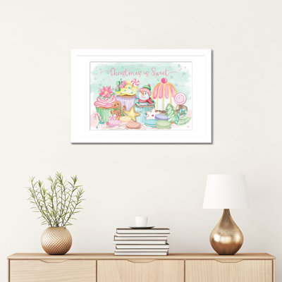 Christmas Is Sweet - Wall Art Print - Framed Fine Art Paper