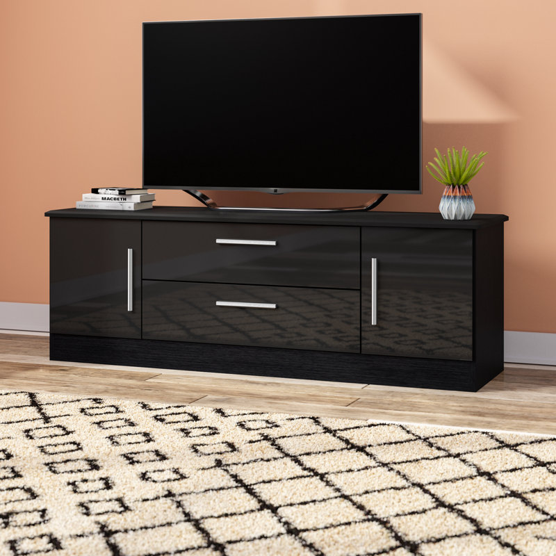 Unfinished TV Stand for TVs up to 58", Black