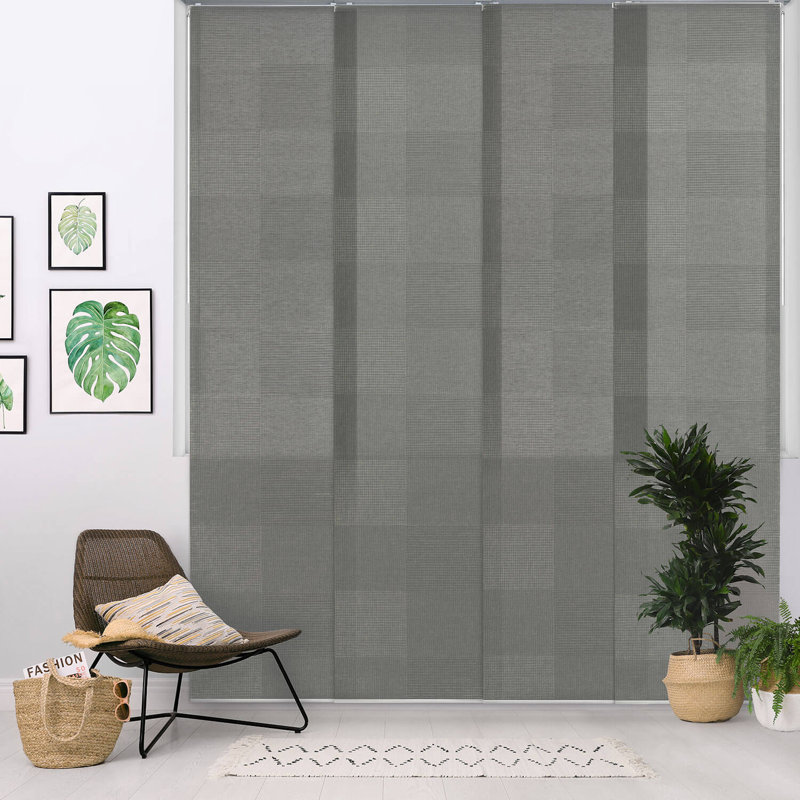 Store vertical filtrant la lumière Sharmaine, Gris