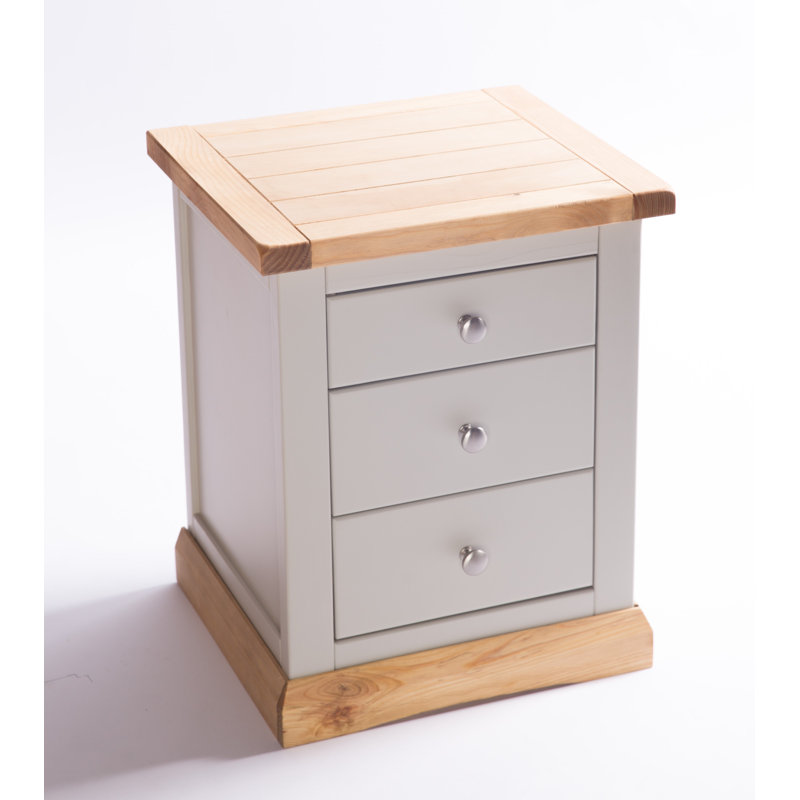Anais 45cm W Solid + Manufactured Wood Bedside Table