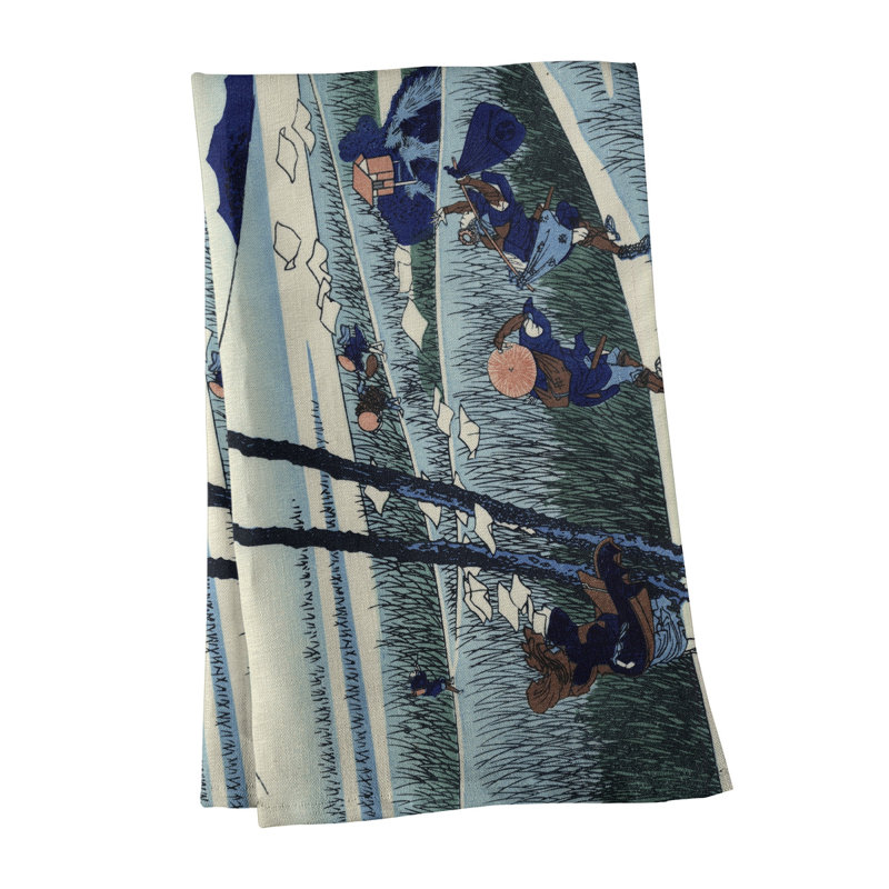 Hague Tea Towel Kitchen Towel, Poly Twill, Blue/Green
