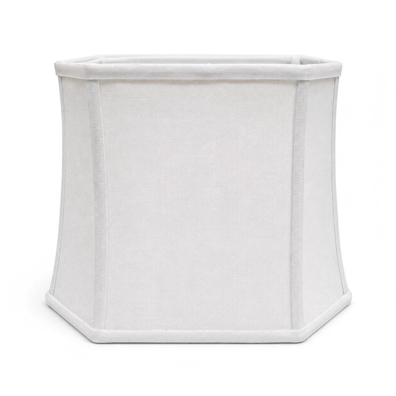 24.1 cm H Bell Lamp Shade, Ivory White