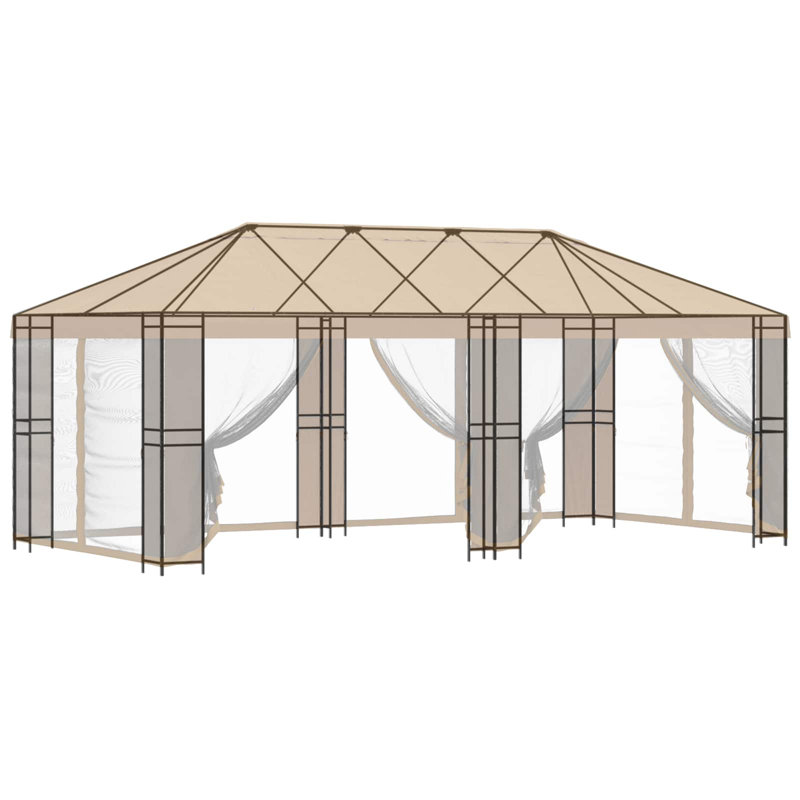 VidaXL, 276.5cm H x 600cm W x 300cm D, Khaki
