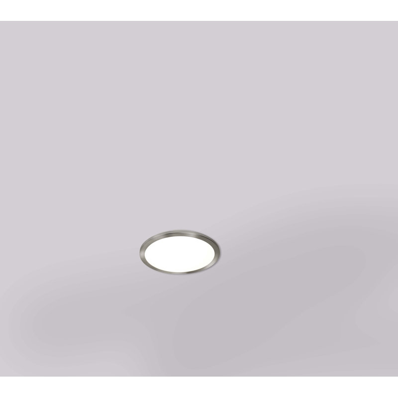 LED Flush Mount, Chrome, 2.5cm H x 40cm W x 40cm D