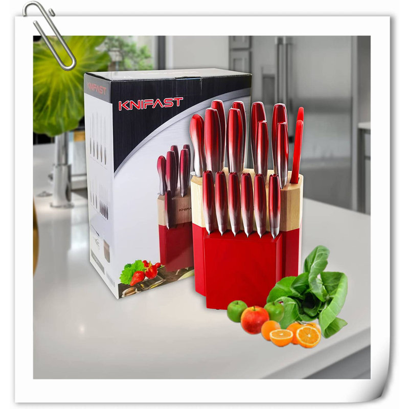 Ensemble de porte-couteaux 17 pièces Rephen Knife