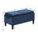 Maggie Upholstered Ottoman with Reversible Tray and Solid Wood Legs