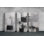 Reproduction d'art moderne abstrait noir et blanc, grand triptyque, art mural pour décor de salon, ensemble de peinture monochrome géométrique minimaliste, reproduction de peinture