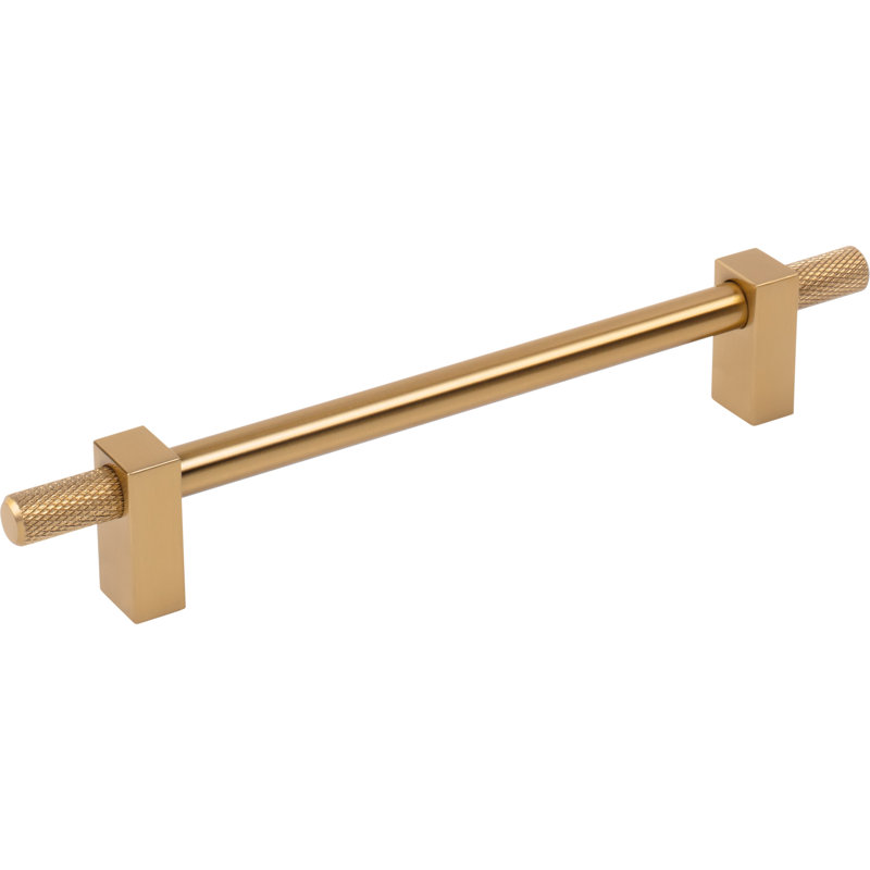 Larkin 4 Knurled Ends Bar Pull, 3 3/4", Satin Bronze