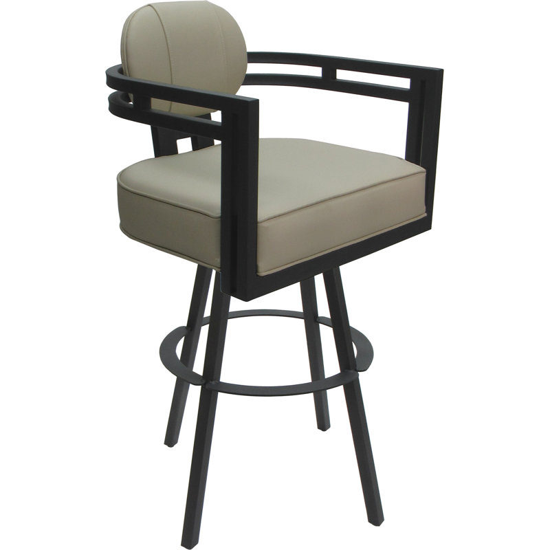 Ocean Beige Vinyl - Gray - 26" Seat, Gray, Ocean Beige/Vinyl