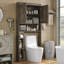 Armoire de rangement autoportante au-dessus de la toilette, étagère de salle de bain Laxmy-1640094890