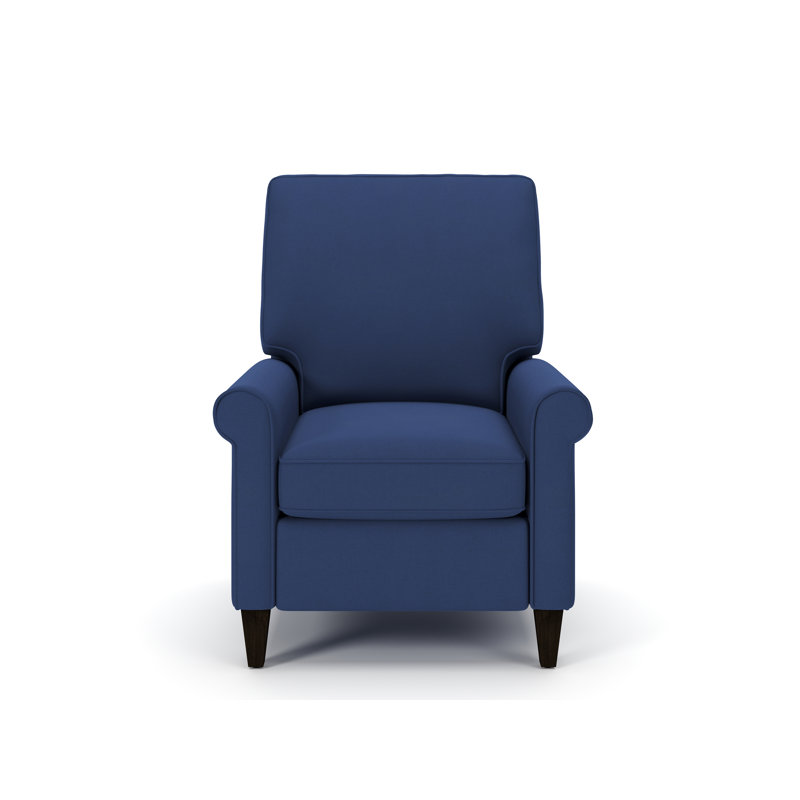 Molly Upholstered Pushback Recliner, Canvas Navy