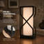 Lampe de table de chevet en lin 12,2 po H USB-C et USB-A-670549557
