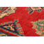 Tapis décoratif en laine rouge de conception unique 6 pi 10 po X 9 pi 7 po noué à la main New Age