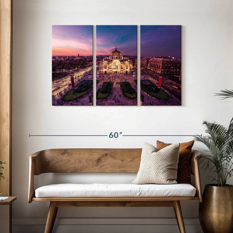 Palacio de Bellas Artes sombre, H 28 po x l 45 po