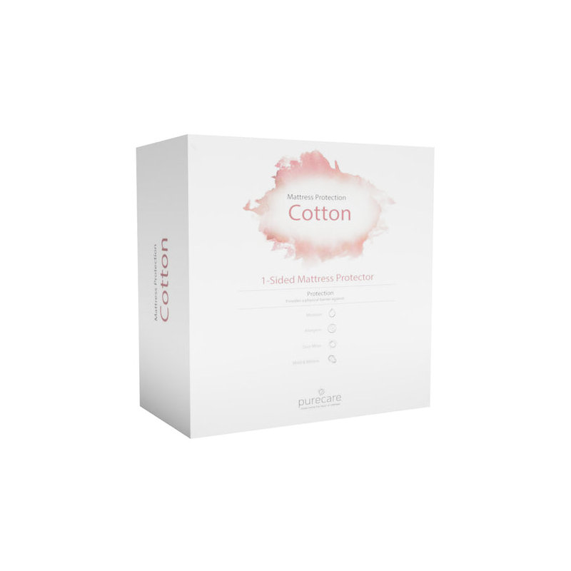 Cotton Fitted Mattress Protector Case Pack, European Single (90 x 200 cm)