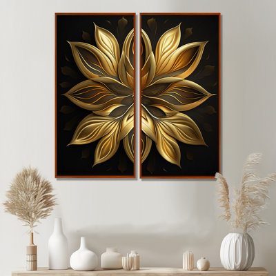 Glamourous Lily On Black I - art mural moderne