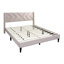 Linen Bed with Tufted Headboard-404982019-405671602