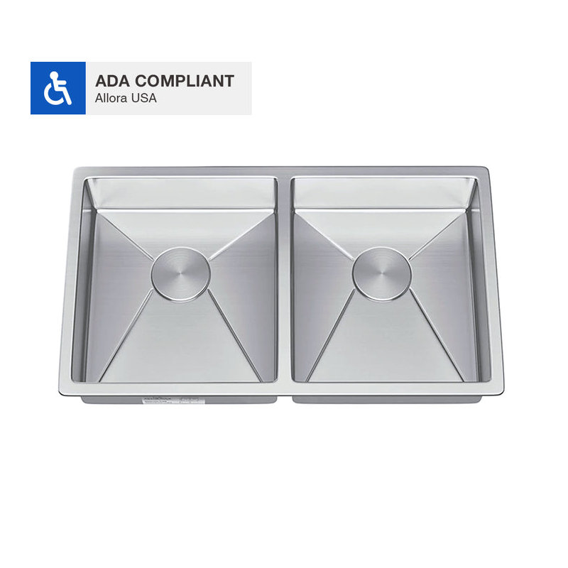 31'' L Double Bowl Stainless Steel Kitchen Sink