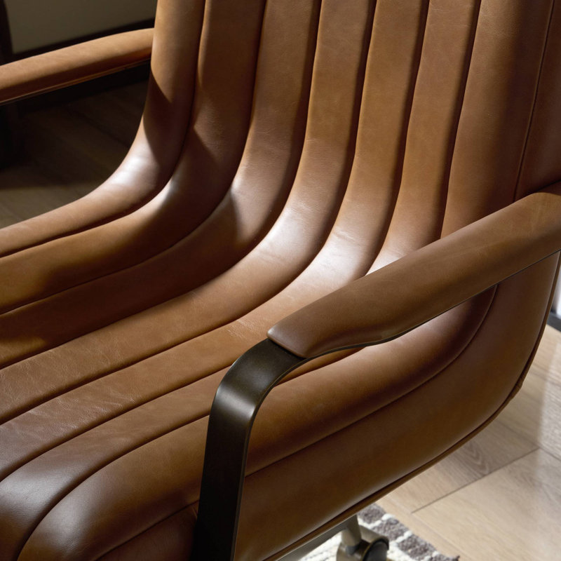Lemmy Leather Swivel Task Chair