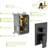 Dual Shower Head System - 12 Inch Square, Matte Black, Hand In Black Square Wall Mounted