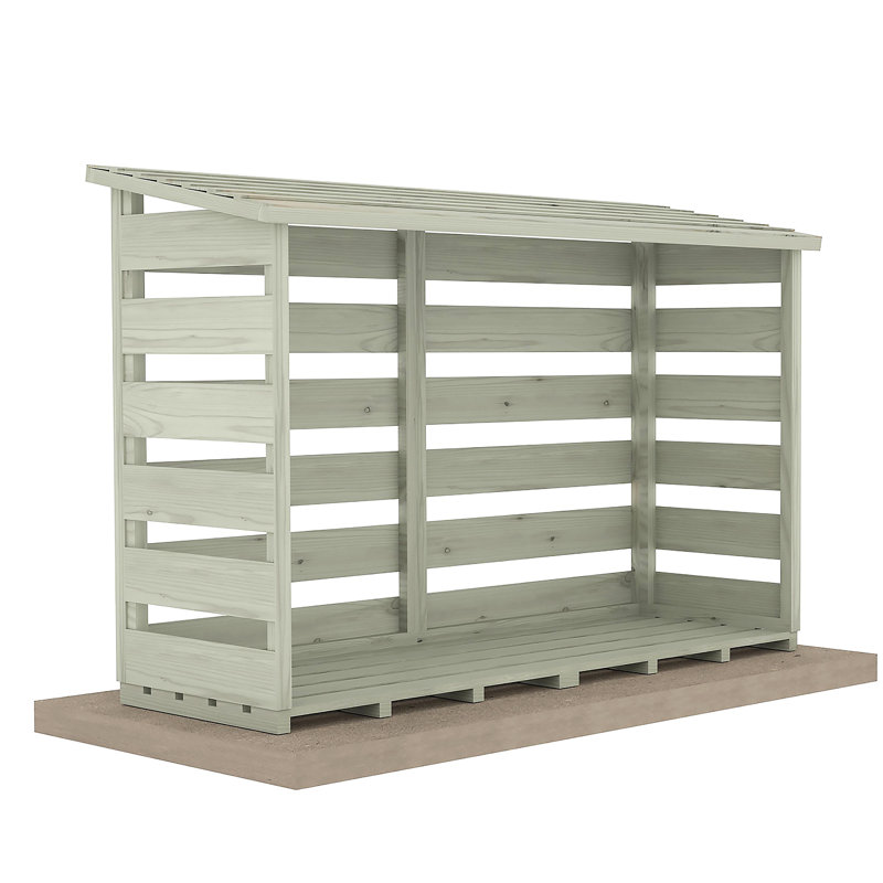 Pent 6 ft x 2 ft Log Store