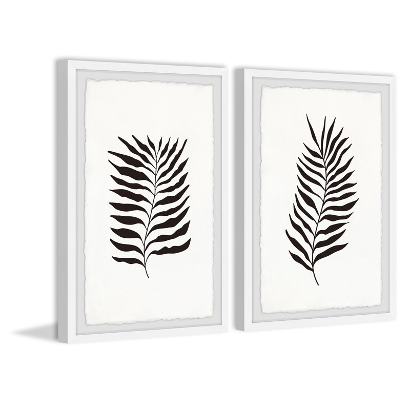 Fern Fernage - ensemble de 2 peintures encadrées