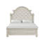 Lit capitonné traditionnel Dilys, blanc antique, grand-21558867
