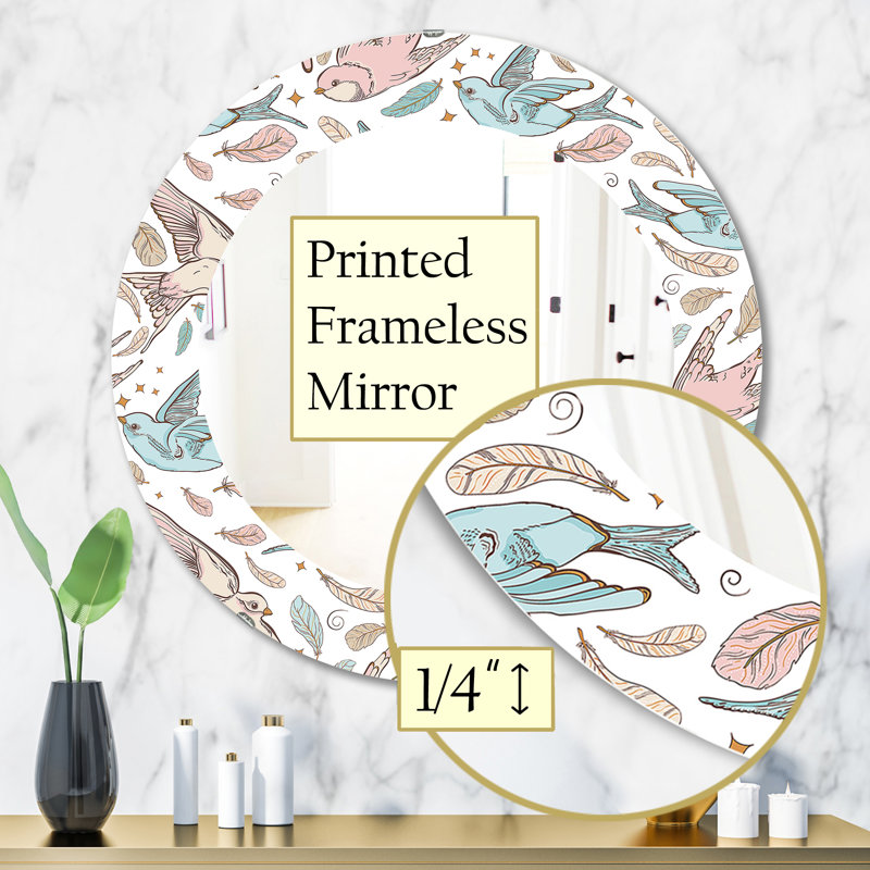 Miroir mural Swallow, H 31,5 po x l po